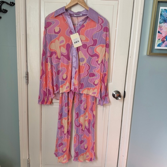 Peppermayo 2 Piece Set Change of Pace Shirt and 90s Muse Pants 0 2 Psychedelic - Picture 9 of 14